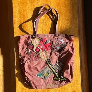 Vintage PRADA Tessuto Flower Patchwork Tote